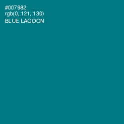 #007982 - Blue Lagoon Color Image